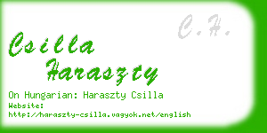 csilla haraszty business card